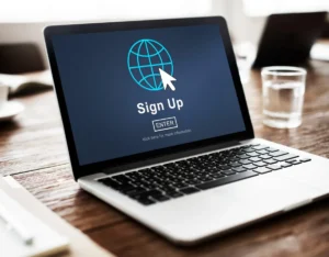 Sign up register join applicant enroll enter membership concept