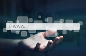 woman-using-web-address-bar-surf-internet