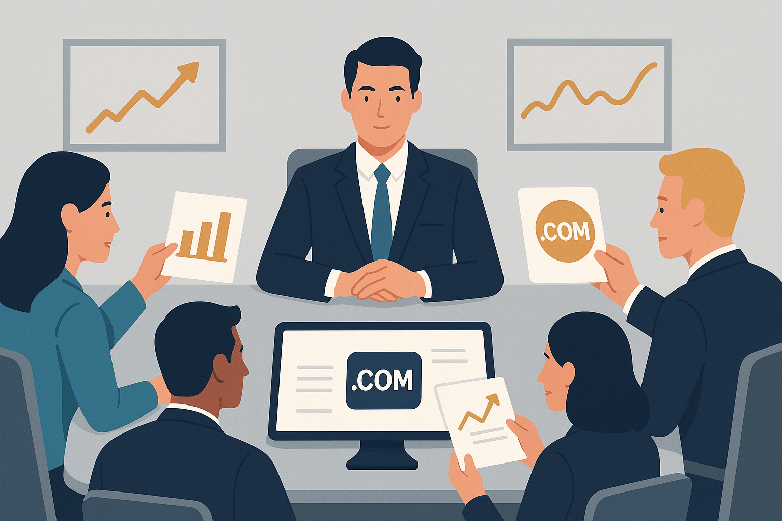 Dealing with Multiple Interested Parties in a Domain Sale