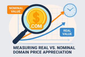 Measuring Real vs Nominal Domain Price Appreciation